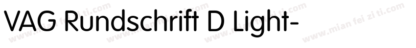 VAG Rundschrift D Light字体转换
